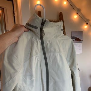 Womens Steel Grey Arcteryx Rain Jacket